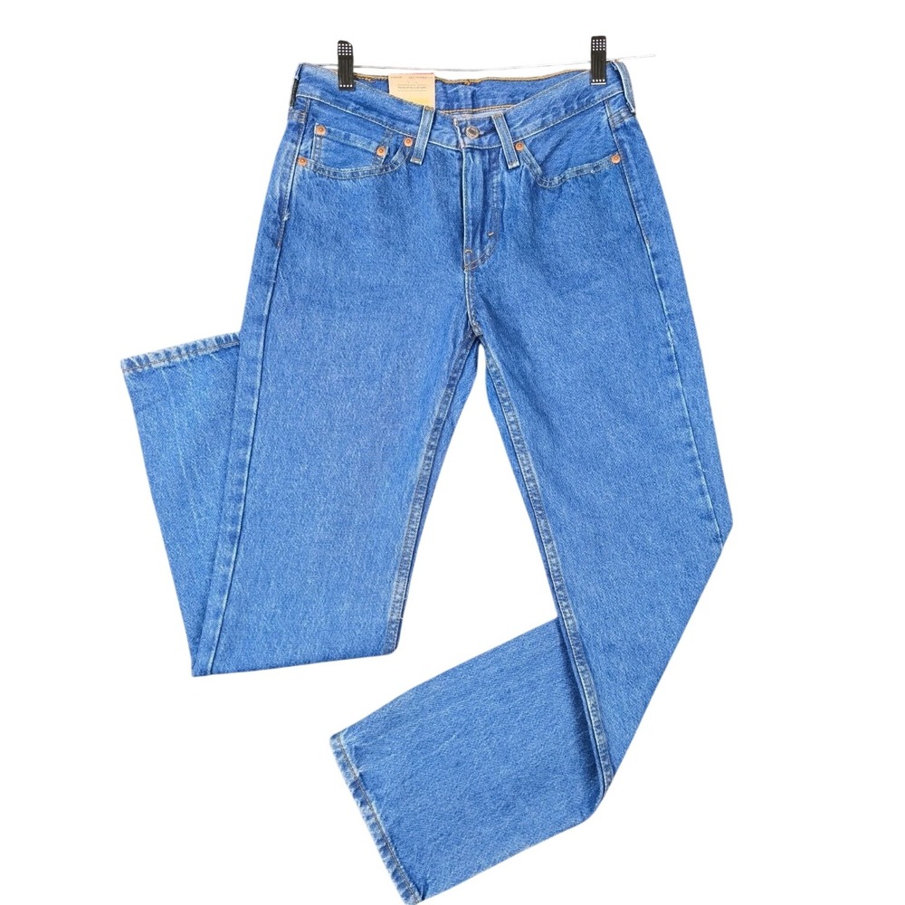 Levi's 514 Jeans Mens 28x30 Blue Straight Leg Stretch‎ Denim Medium Wash New